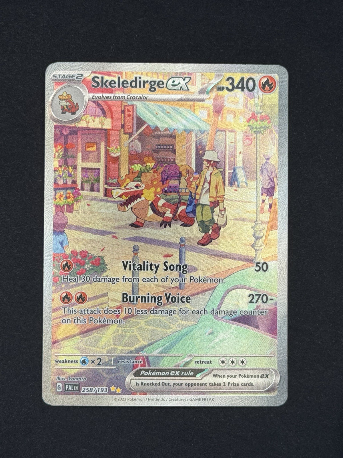 Pokemon Skeledirge ex 258/193 Paldea Evolved Special Illustration Rare - NM