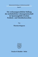 Die Verfassungsrechtliche Stellung Der Nichtehelichen Lebensgemeinschaft Im...