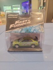 Fast And Furious 2 Mitsubishi Lancer Evolution Green Diecast 1:43 Scale