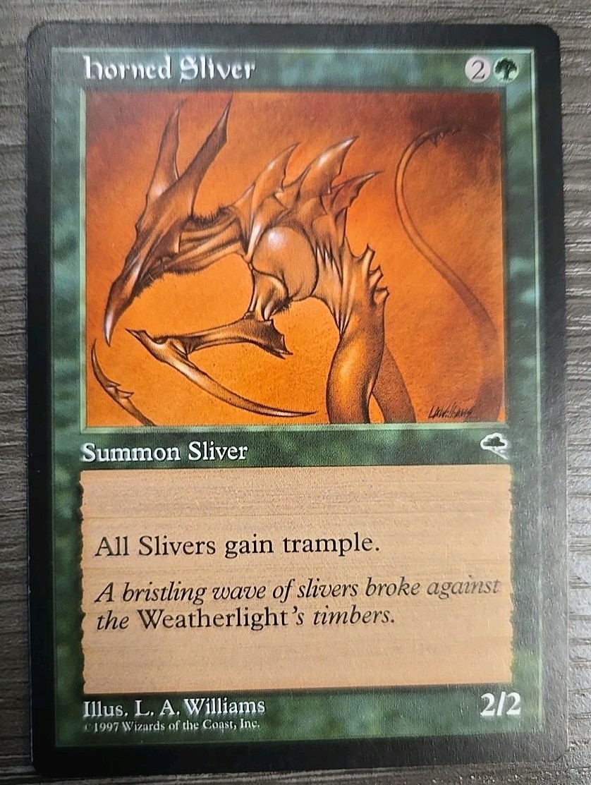 Magic the Gathering: Tempest: Horned Sliver: NM