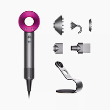 Imagen de Dyson Supersonic Standard Hair Dryer Gray/Pink w/ Diffuser, Attachments & Stand