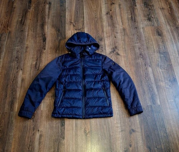 Men Massimo Dutti Jacket Navy Nylon S