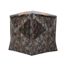 Tag Out Hub Hunting Blind, 3 Person Pop Up Ground Blind, Bloodtrail Woodland ...