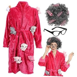 chinese dress ladies Amazon.com: Crazy Cat Lady Adult Costume | Robe & Wig Funny Costume Set