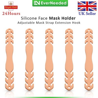 Silikon weicher Gesichtsmaskenhalter verstellbar Maskenband Verlängerungshaken, UK Verkäufer