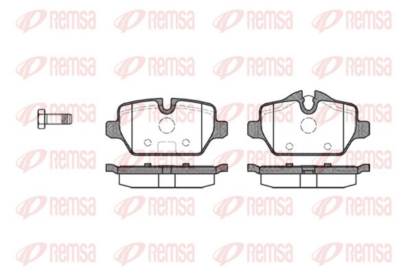 Bremsbelagsatz Scheibenbremse Remsa 1132.00 FüR Bmw Mini E87 E81 1Er 3Er E90 E91-image