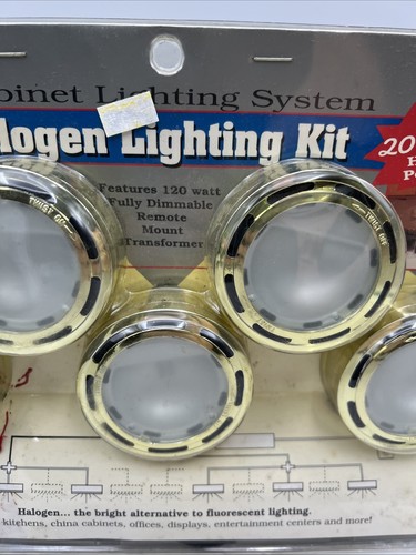 Westek Brass Low Voltage 12V Halogen Under Cabinet Puck Lighting System Kit - Picture 3 of 9