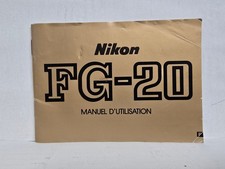 Nikon FG-20 Camera Original Instruction Manual 1980s in French        (ref3037)