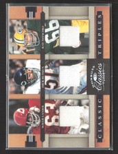 2008 Donruss Classics Triples Willie Lanier Ray Nitschke Dick Butkus Jersey /250