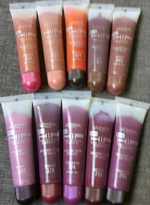 L'OREAL HIP Brilliant Shine Lip Gloss    LOT OF 10 See description for flavors