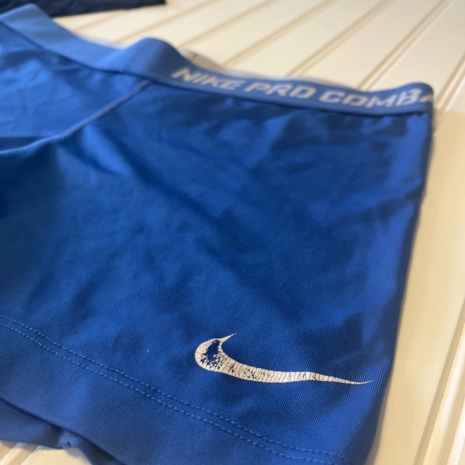 Women’s Bikers Shorts Bundle Medium/ Large Nike Lululemon Yogaliscious 3 Pair - Image 2 of 4