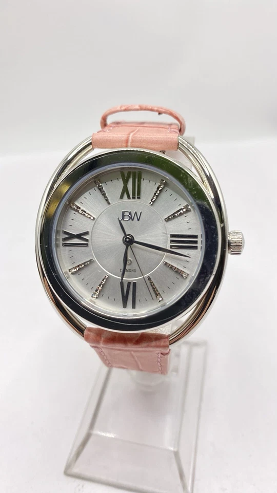 Reloj Pulsera BW Lujo Mujer Gigi Diamante con Cuero Rosa Original FUNCIONA Foto 2 de 4