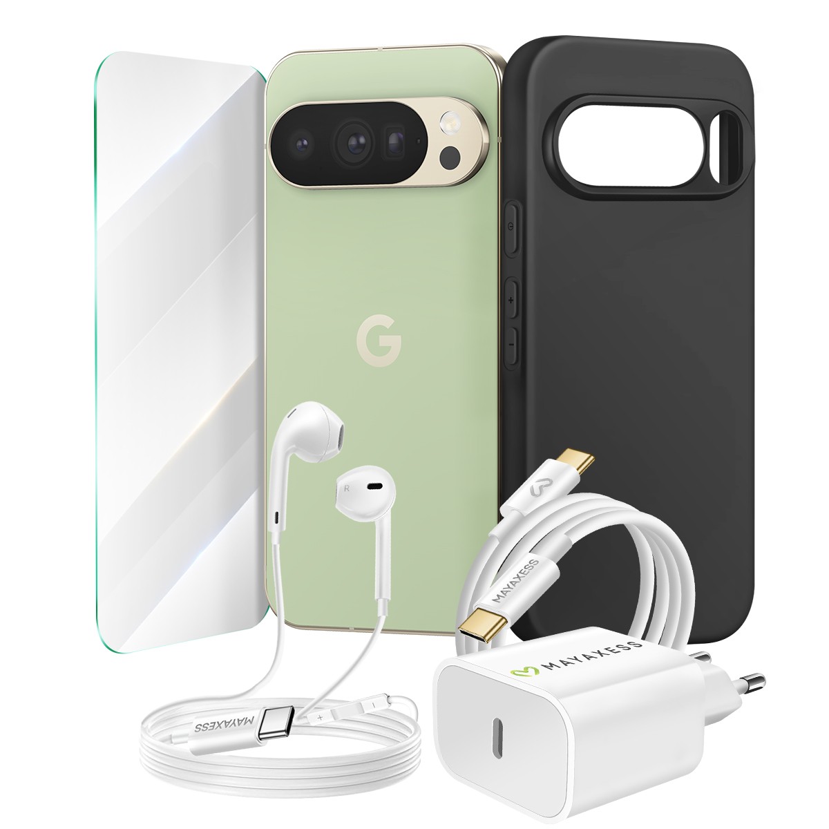 Pack Essentiel pour Pixel 10 Pro étui de protection haute finition et accessoires de charge épurés