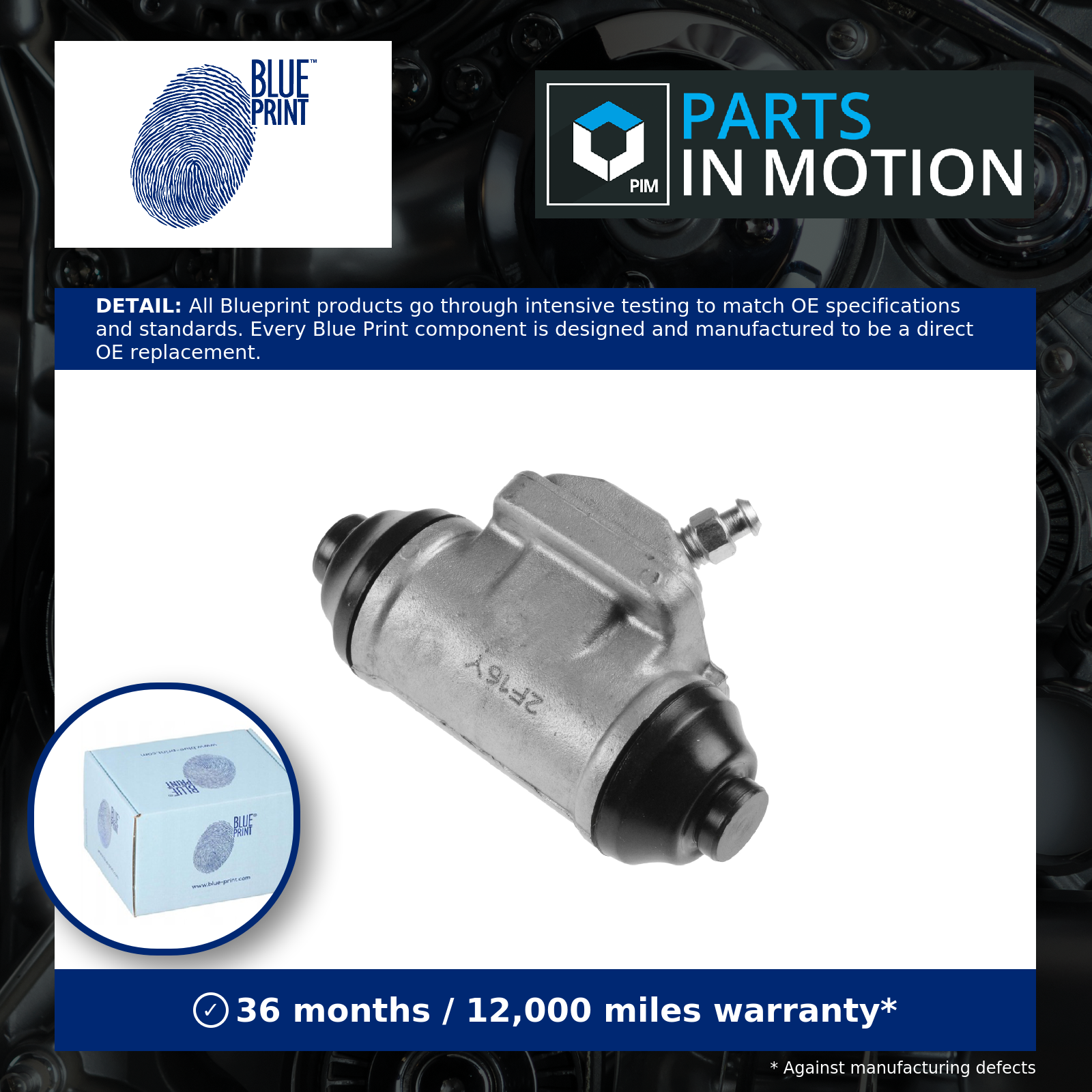 Wheel Cylinder Rear Left ADT34459 Blue Print Brake 4757005030 4757005040 Quality