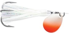 L/J JENSEN SPIN 3.5 FLASH WHITE PRL ORG 30" LEADER 40# TEST W/#2 TREBLE HOOK