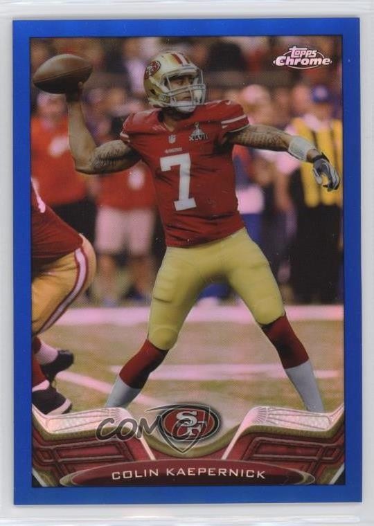 2013 Topps Chrome Blue Refractor 101/199 Colin Kaepernick #220 yj7