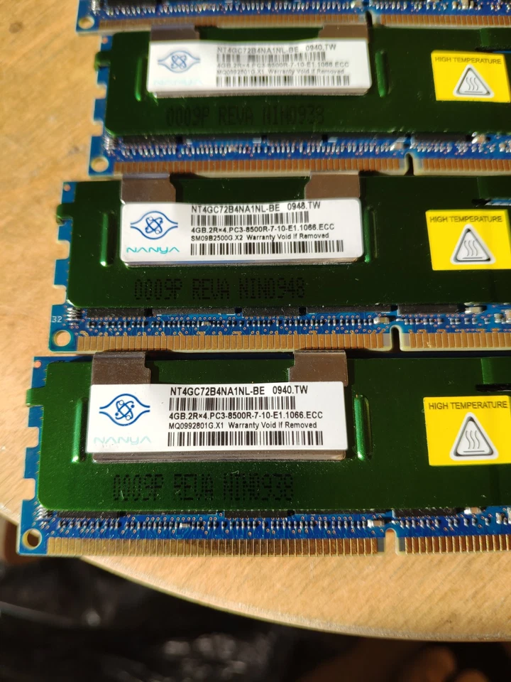40GB (10X4GB) RAM DDR3 ECC PC3-8500R Nanya | Per server - Immagine 2 di 2