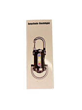 Rechargeable COB LED Mini Keychain Flashlight EDC Pocket Work Light Type-C New