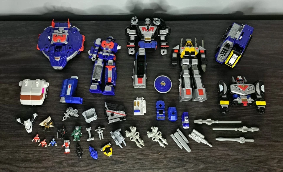 Power Rangers In Space Actio Zords / Micro Juego ¡Enorme Lote de Piezas! Vintage Foto 2 de 4