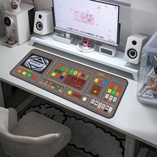 Eagle Cockpit Control Panel Desk Mat - 1999 Mouse Pad XL  Space Gaming Pad Prop