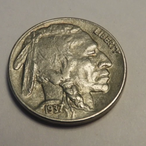 1937 Buffalo Nickel, nice original AU condition coin