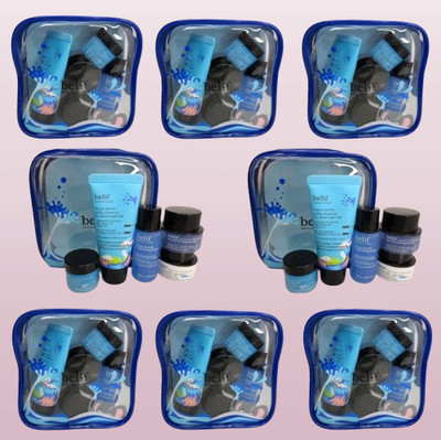 BELIF AQUA HYDRATION RESCUE KIT TRUE CREAM, TONER, MASK, CLEANSER,EYE BOMB 8PCS