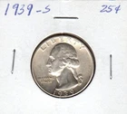 1939-S Washington Quarter ~ Gem BU  ~ 90% Silver ~ Key Date!