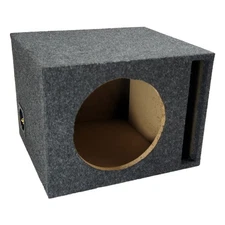 Car Audio Single 10" Vented Subwoofer Stereo Sub Box Ported Enclosure Speaker