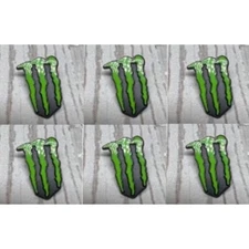 Lot of 6 Monster Energy Drink Logo Lapel Tie Pin Green Black