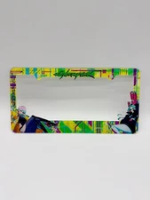 Cyberpunk Edgerunners License Plate Frame with Rebecca and Lucy (Acrylic)