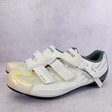 SHIMANO Shoes Women White Pedaling Dynamics Road Bike Shoe 11.5 Mountain Cleats