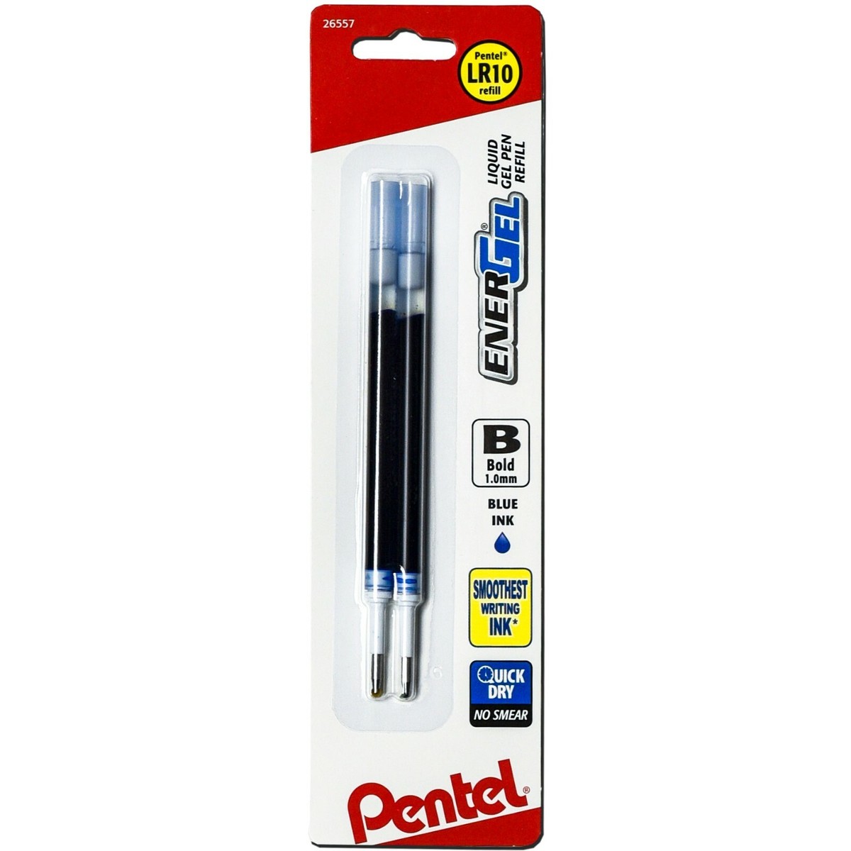 Pentel EnerGel BL80 - Intrekbare vloeibare gel inkt pen - 1,0 mm - 54% gerecycled - portemonnee van 9 - blauwe inkt Pentel EnerGel BL80 - Intrekbare vloeibare gel inkt pen - 1,0 mm - 54% gerecycled - portemonnee van 9 - blauwe inkt