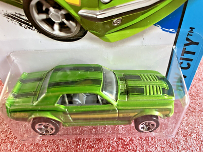 2014 Hot Wheels '67 Ford Mustang Coupe 93/250 BFD83 Green (HW638