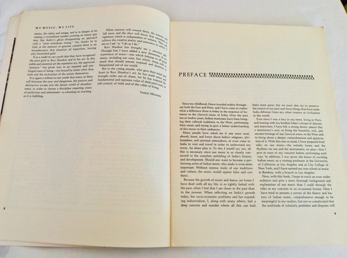 Vtg Ravi Shankar My Music My Life Song Book Autobiography 1968 - Picture 5 of 7