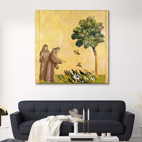 Leinwandbild Der Heilige Franziskus von Assisi predigt den ... - G. di Bondone - Bild 4 von 7