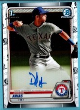 2020 Bowman Chrome  Autograph Auto Diosbel Arias  Card # CPA-DA