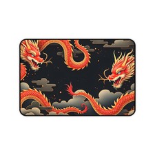 Vibrant Dragon Desk Mat, Gaming Mouse Pad, Of...