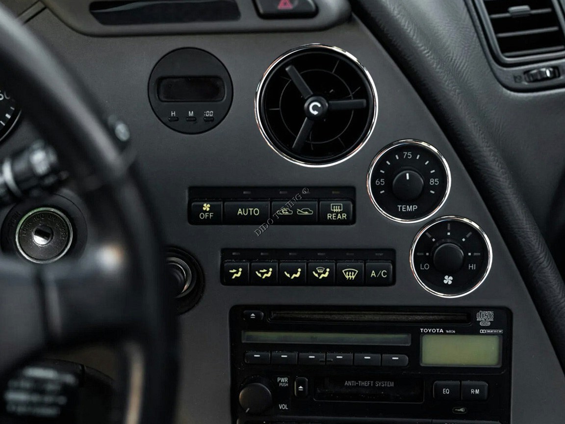 TOYOTA SUPRA 時計付パネル 希少品 レア物 For Toyota Supra MK4 93-98 Tuning Set of Polished Aluminum