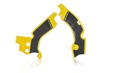 PLASTICHE PROTEZIONE TELAIO ACERBIS X-GRIP SUZUKI RMZ 450 2008 2017 GIALLO NERO