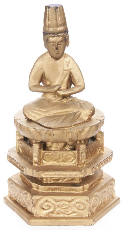 Antique Vintage Portable Shrine Zushi Buddha Buddhist Altar Figure Old