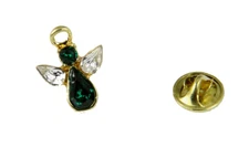 6030613 May Crystal Birth Month Angel Pin Guardian Lapel Birthstone USA