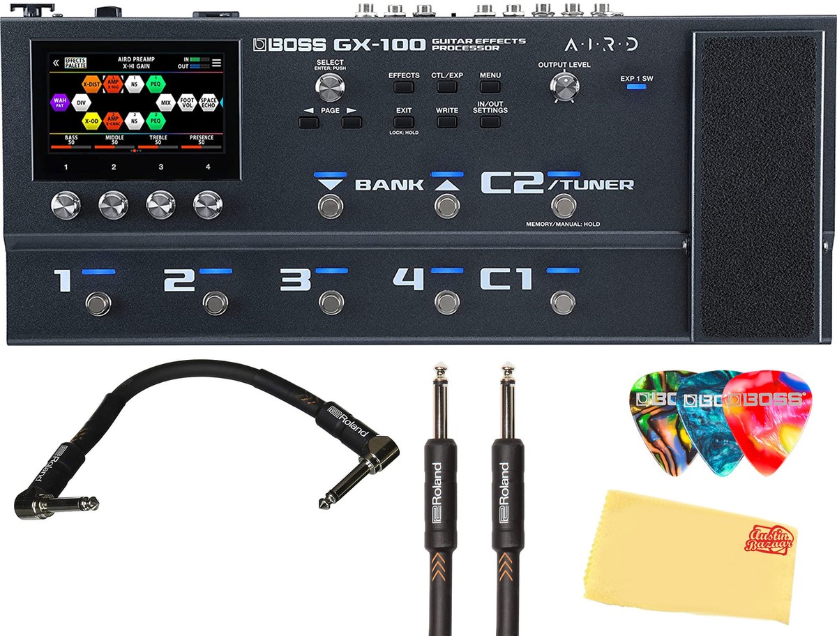 Boss GX-100 Guitar Effects Processor w/ Instrument Cables | eBay Boss GX-100 Guitar Effects Processor w/ Instrument Cables | eBay