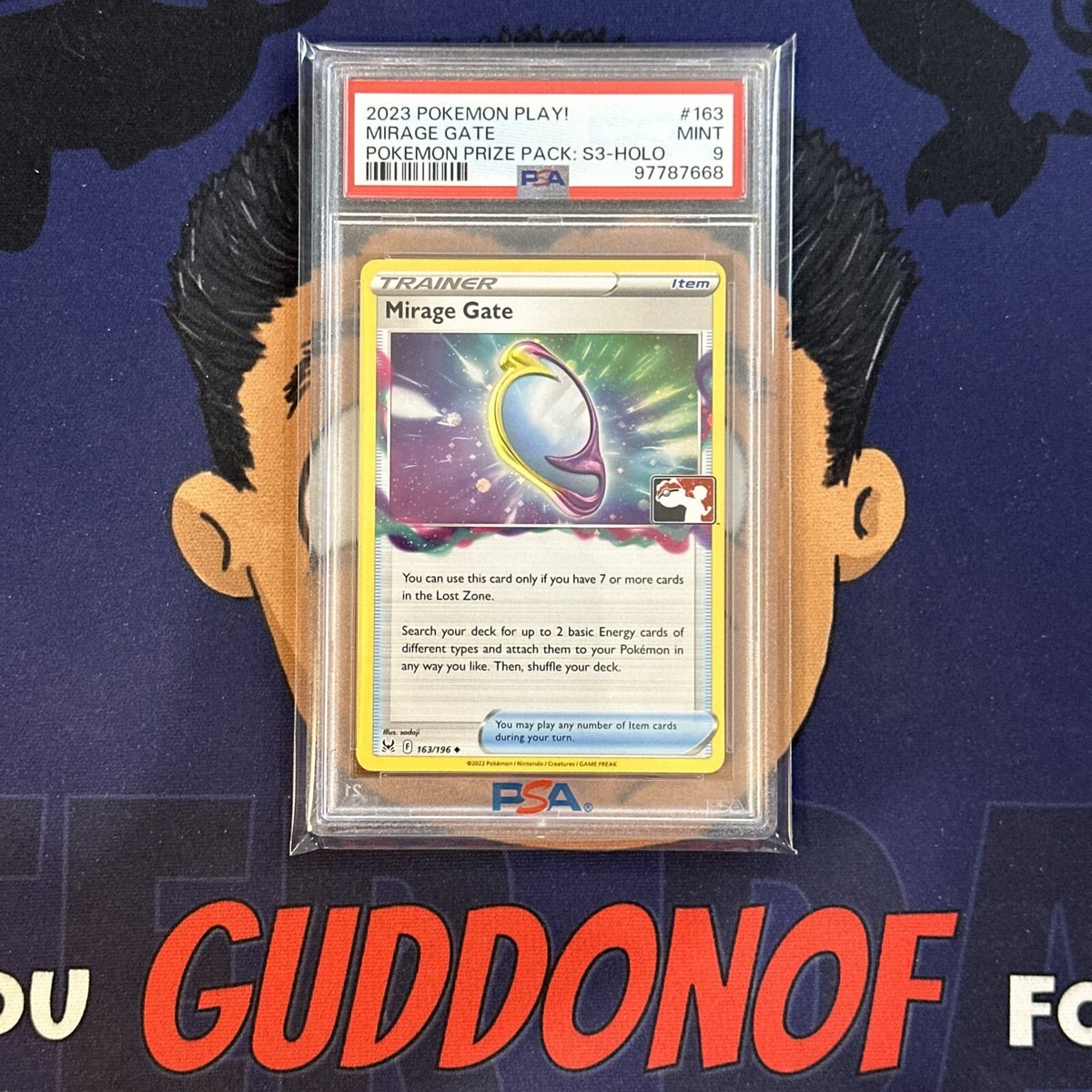 PSA 9 MINT 2023 Pokemon Play! Prize Pack Series 3 MIRAGE GATE #163 Holo