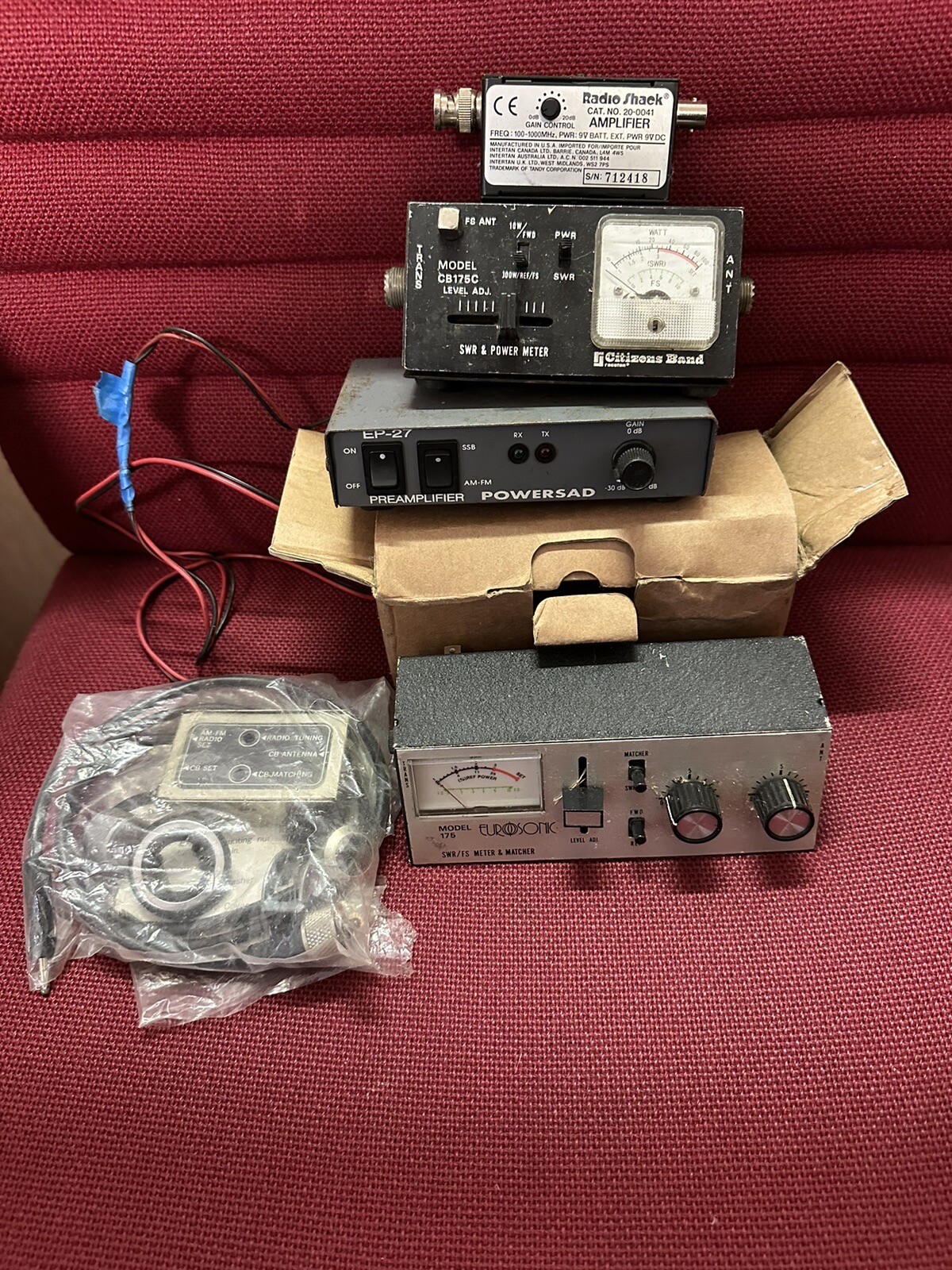 Cb Radio Accessories, Swr Meters, Pre Amp Etc Vintage Cb Kit Job Lot eBay