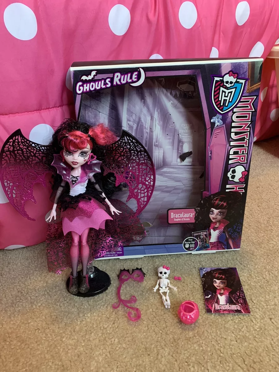 NEW Monster High Doll Ghouls Rule Draculaura Collector Card Accessories