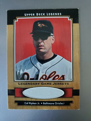 Cal Ripken Jr Baltimore Orioles 2001 Upper Deck Game Jersey #J