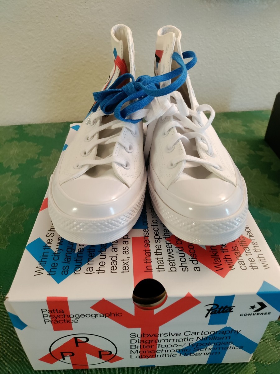 Size 10 Converse Chuck 70 High x Patta x Experimental Jetset