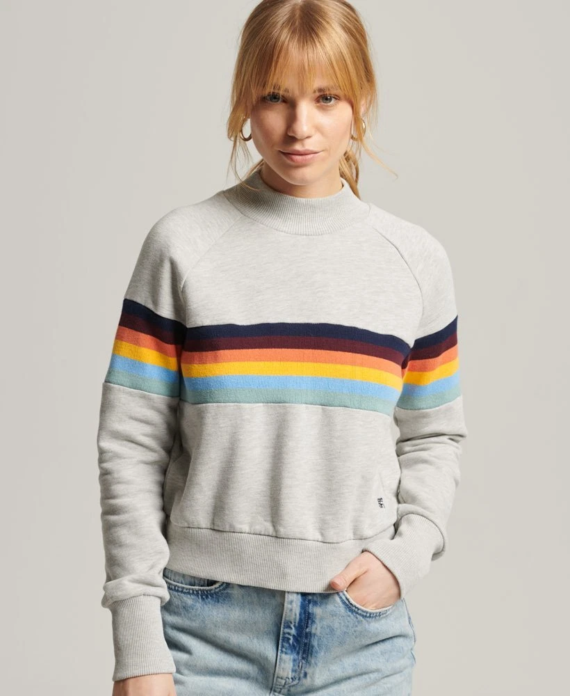 Superdry retro top stripe hoodie