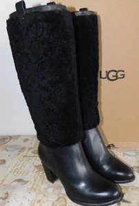 black uggs with fur on outside