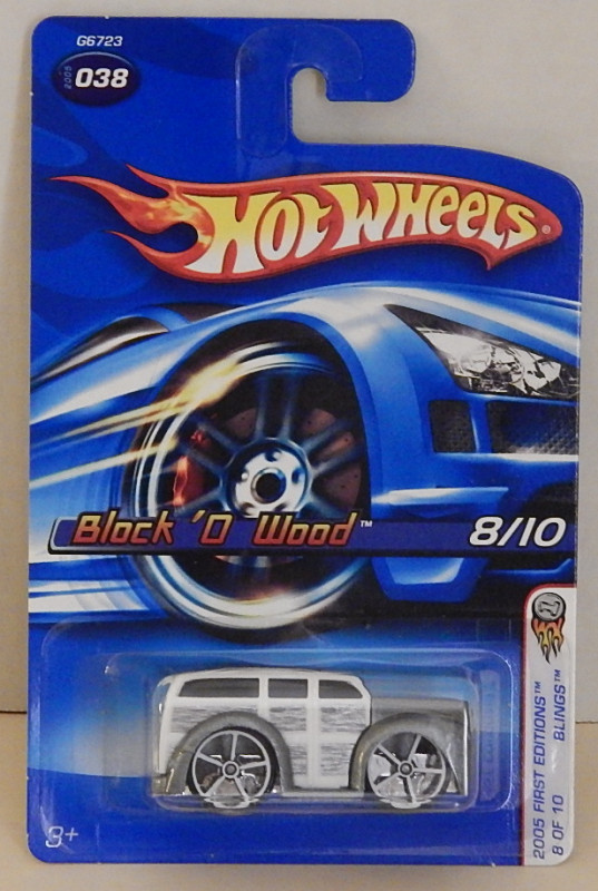 Block 'O Wood 40's Woodie Wagon Hot Wheels 2005-038 First Editions Blings